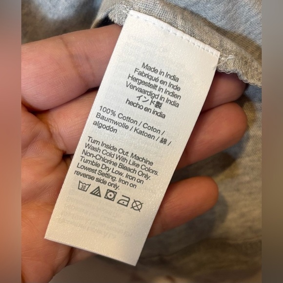 J. crew Gray Pearl and Crystal Embellished Tee Size Small NWT - Picture 6 of 6